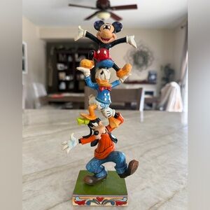 Jim Shore Disney Traditions Goofy, Donald & Mickey & Friends Stacked Figurine